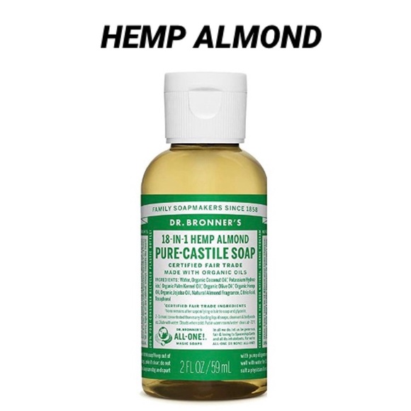 Dr. Bronner’s CASTILE SOAP HEMP ALMOND - Picture 1 of 1
